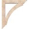 Ekena Millwork Thorton Traditional Smooth Bracket w/ Offset Brace, Douglas Fir, 7 1/2"W x 42"D x 48"H BKT0806X42X48THR01SDF - alternate 3